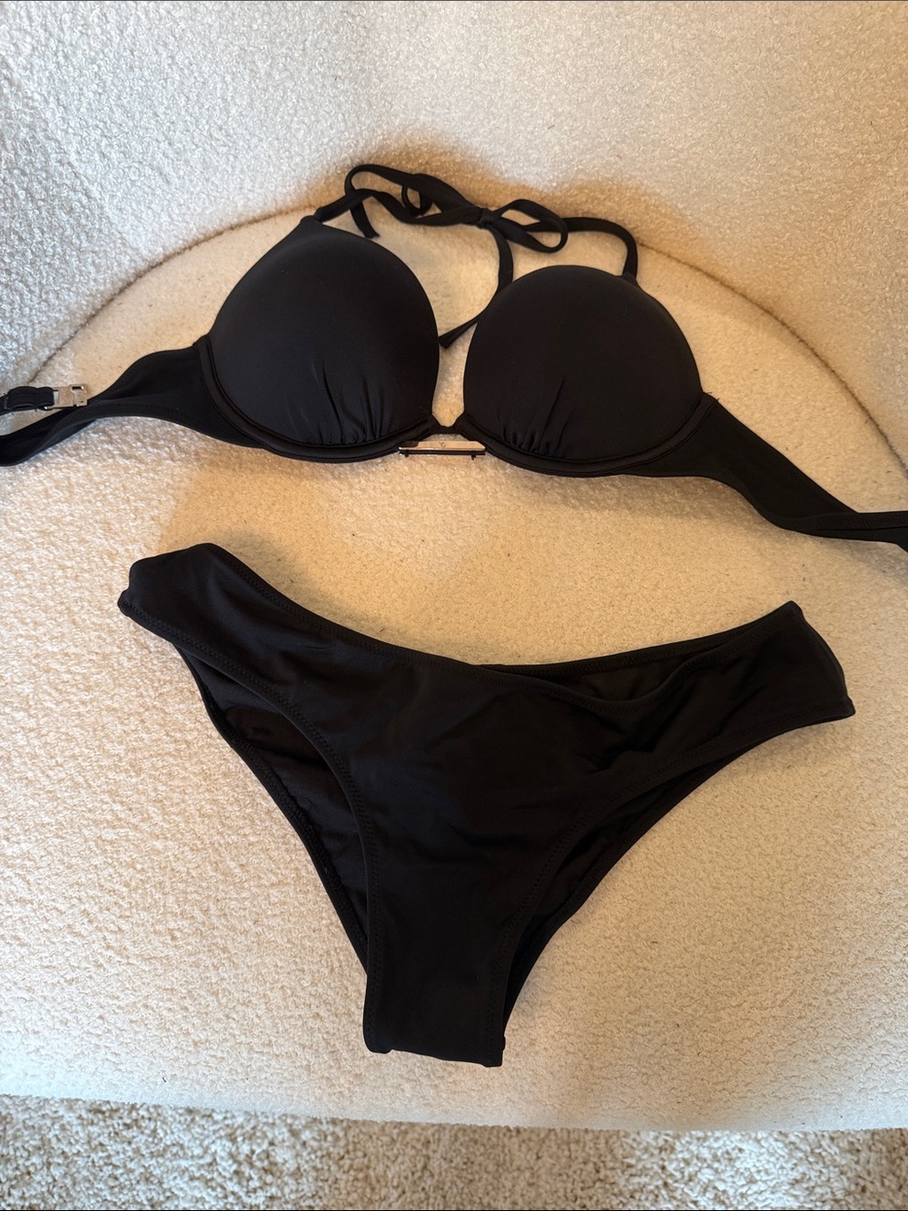 Victoria's Secret Black Push-Up Bikini Set